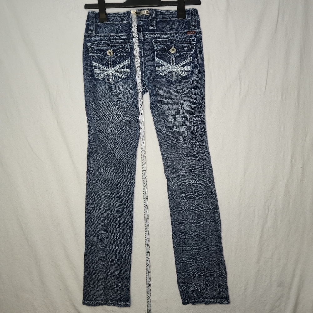 Makers Of True Originals Ladies Denim Blue Jeans Button Back Pocket Size 28